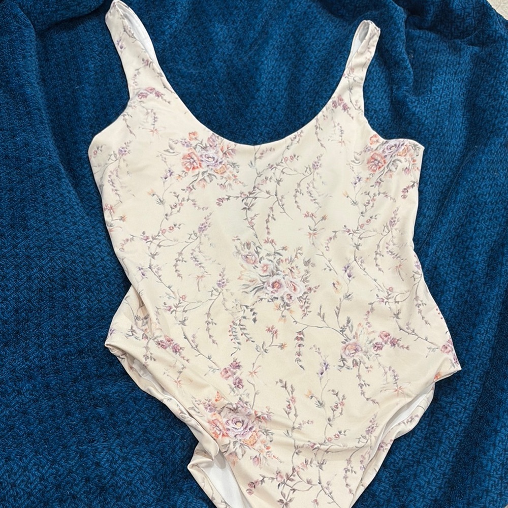 Floral Kids One Piece Swimsuit